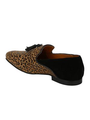 tan Suede tassel slipons - 15613194 - Standard Image - 3