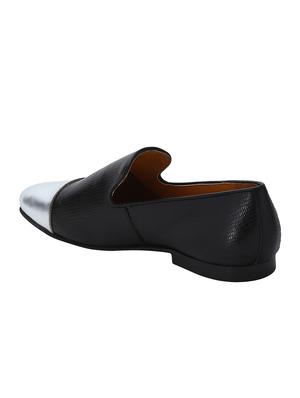 black Leather casual slip ons - 15613195 - Standard Image - 3