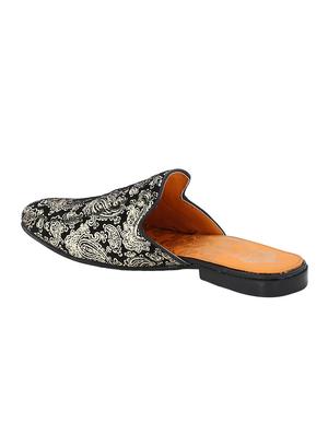 black Leather slip on mules - 15613199 - Standard Image - 3