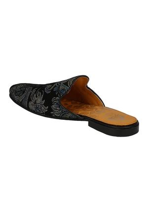 black Leather slip on mules - 15613201 - Standard Image - 3