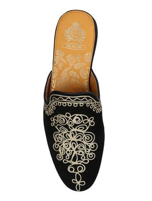 black Suede slip on mules - 15613202 - Standard Image - 3