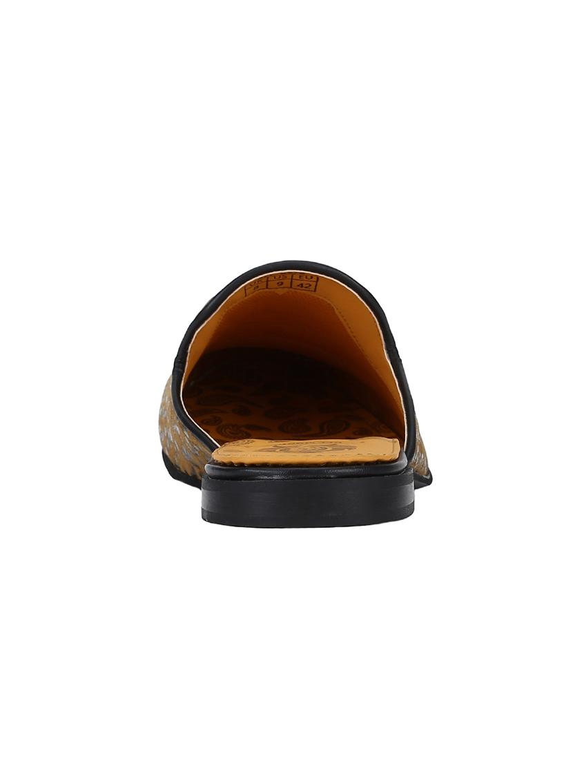 tan Leather slip on mules - 15613204 - Zoom Image - 3