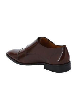 tan Patent Leather slip on monk straps - 15613228 - Standard Image - 3