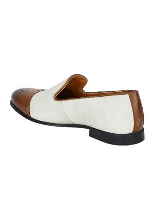 white Leather casual slip ons - 15613252 - Standard Image - 3