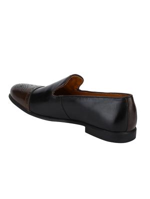 black Leather formal slip ons - 15613254 - Standard Image - 3