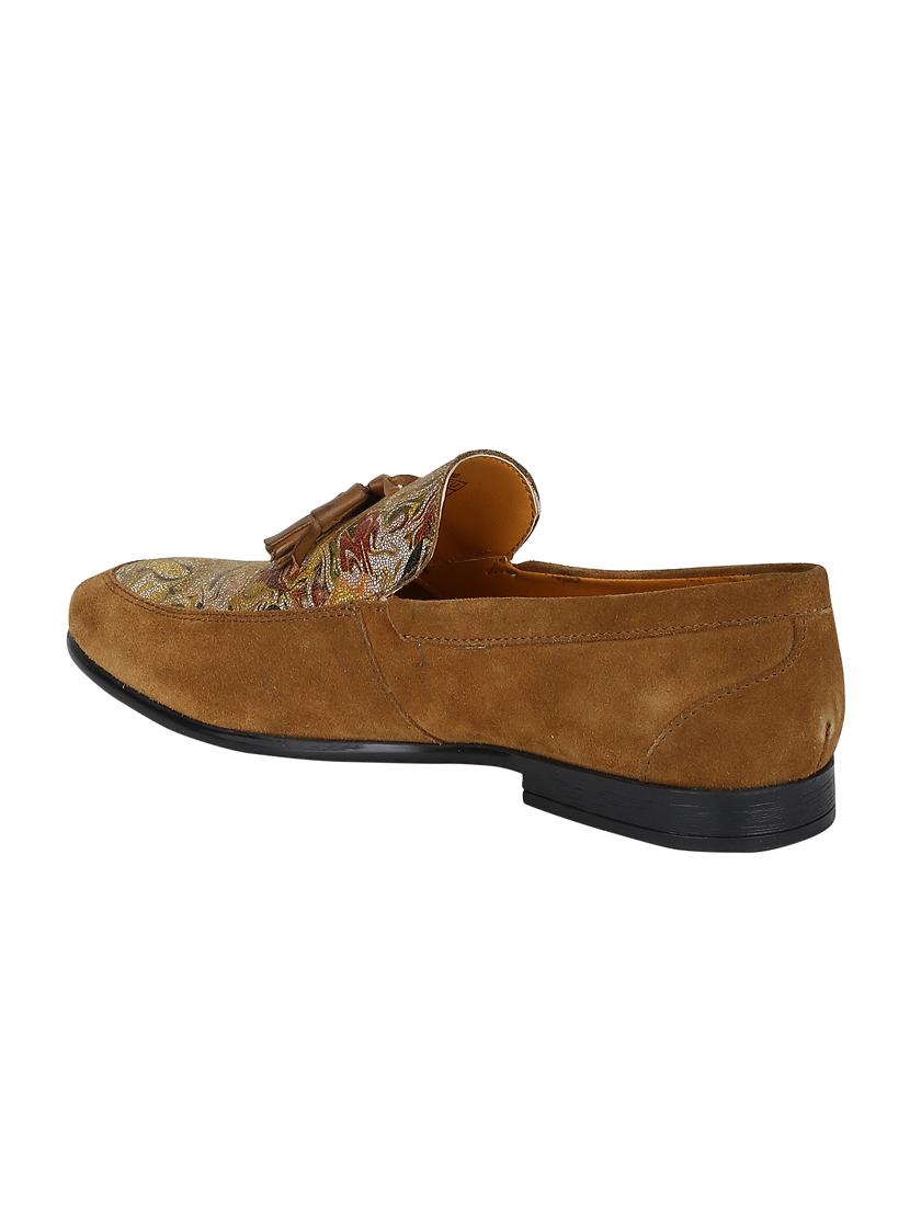 tan Suede tassel slipons - 15613258 - Zoom Image - 3
