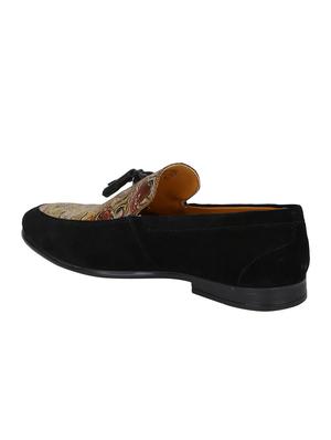 black Suede tassel slipons - 15613259 - Standard Image - 3