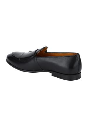 black Leather slip on monk straps - 15613261 - Standard Image - 3