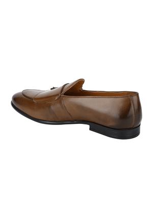tan Leather slip on monk straps - 15613262 - Standard Image - 3