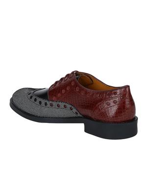 multi colored Leather lace up shoes - 15613338 - Standard Image - 3