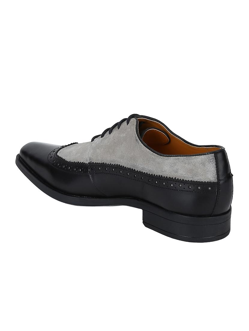 black Leather lace-up brouges - 15613343 - Zoom Image - 3