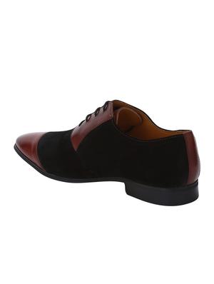 black Leather lace-up oxfords - 15613345 - Standard Image - 3