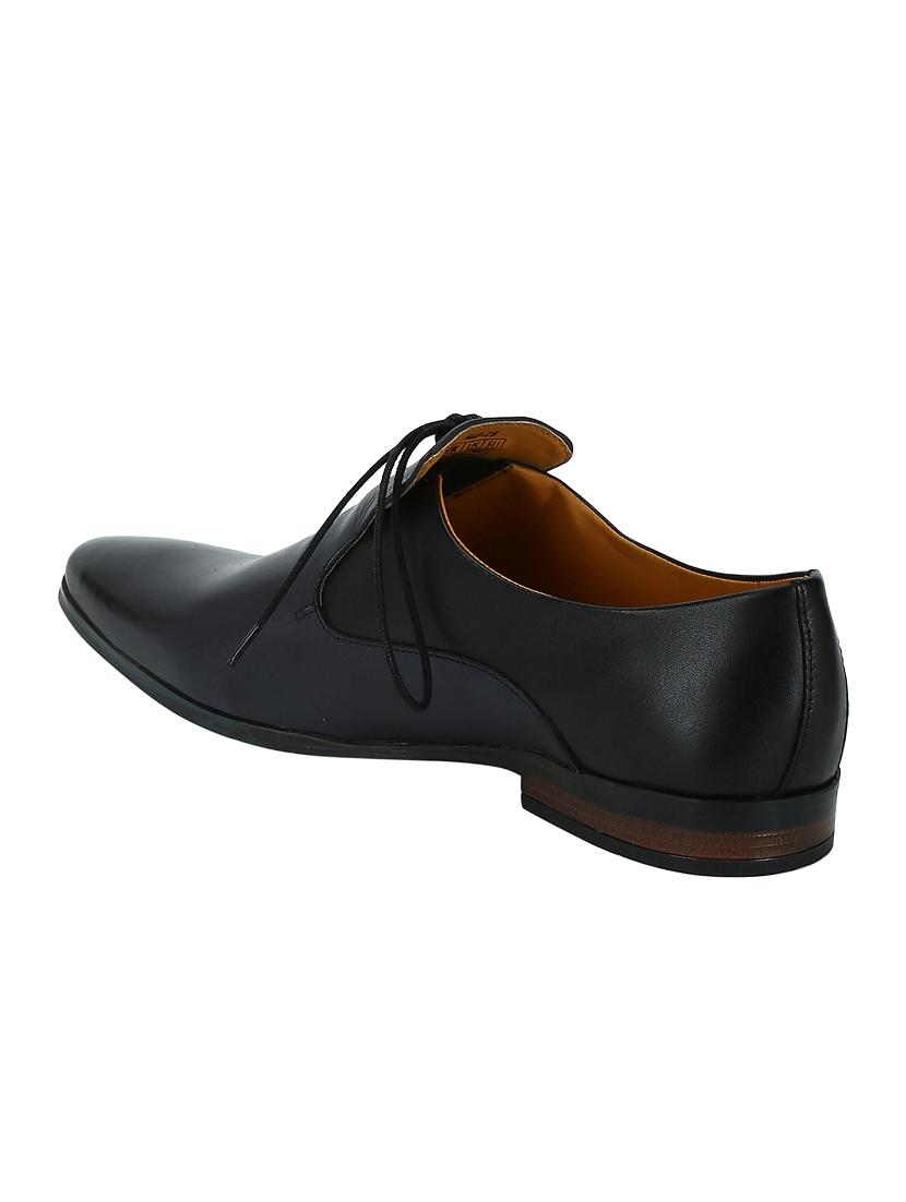 black Leather formal slip ons - 15613354 - Zoom Image - 3
