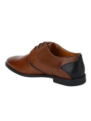 tan Leather lace-up derbys - 15613355 - Standard Image - 3