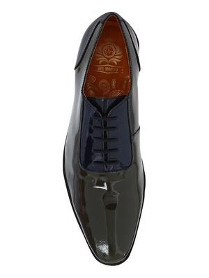 grey Patent Leather lace-up oxfords - 15613364 - Standard Image - 3