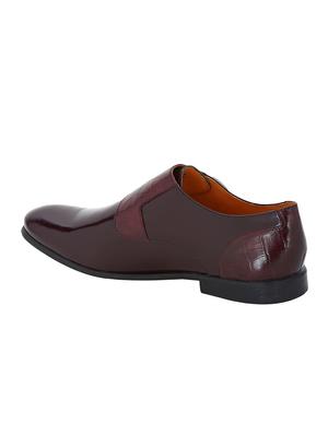 brown Patent Leather slip on monk straps - 15613370 - Standard Image - 3