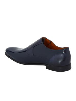 navy Patent Leather slip on monk straps - 15613371 - Standard Image - 3