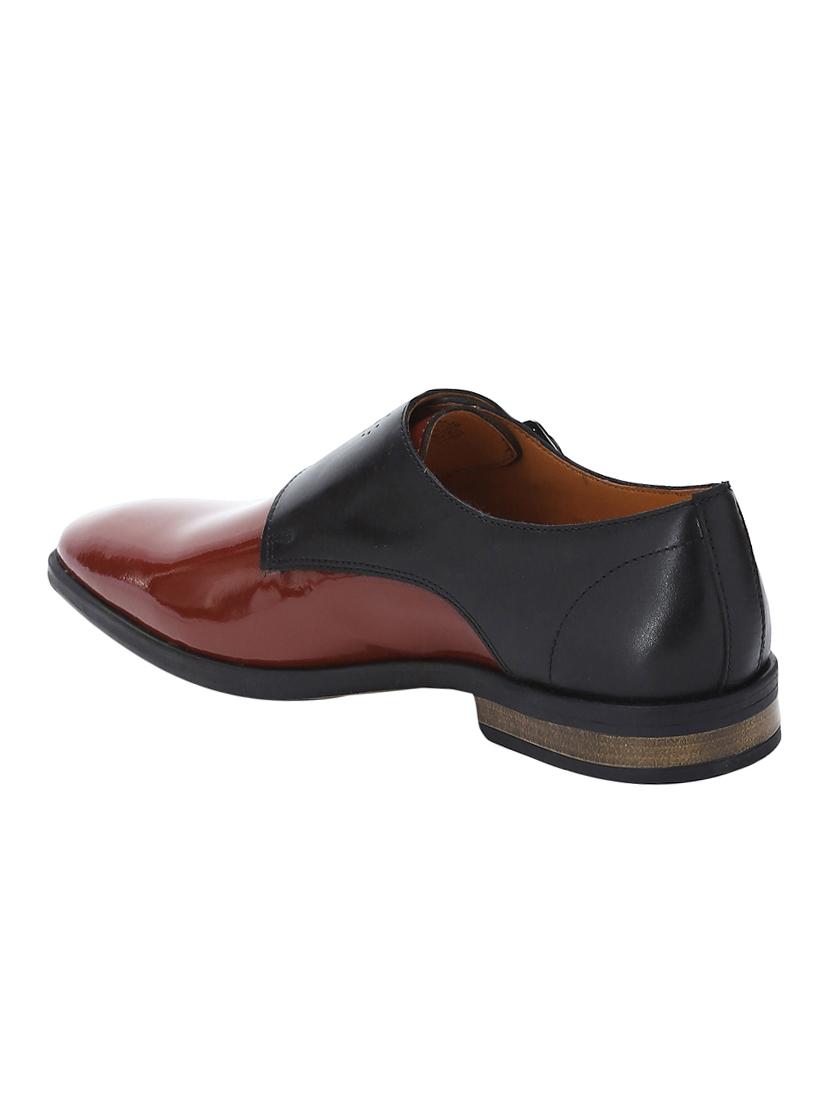 tan Patent Leather slip on monk straps - 15613375 - Zoom Image - 3