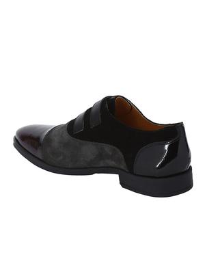 black Suede slip on monk straps - 15613377 - Standard Image - 3