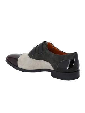 multi colored Suede slip on monk straps - 15613378 - Standard Image - 3
