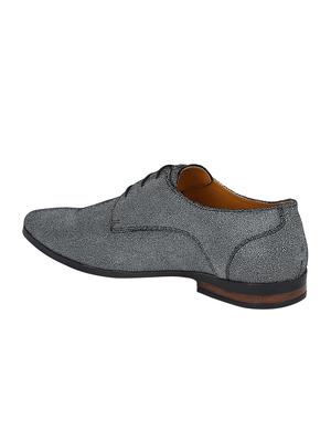 black Leather lace-up derbys - 15613389 - Standard Image - 3