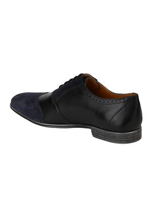 black Leather lace-up brouges - 15613393 - Standard Image - 3