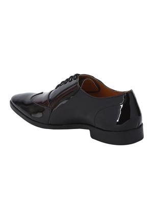 black Patent Leather lace-up brouges - 15613401 - Standard Image - 3