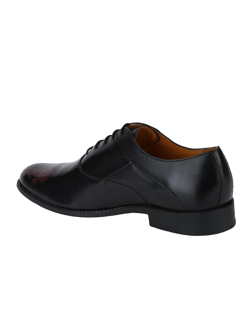 black Leather lace-up oxfords - 15613406 - Zoom Image - 3