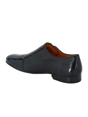 navy Patent Leather lace-up oxfords - 15613408 - Standard Image - 3