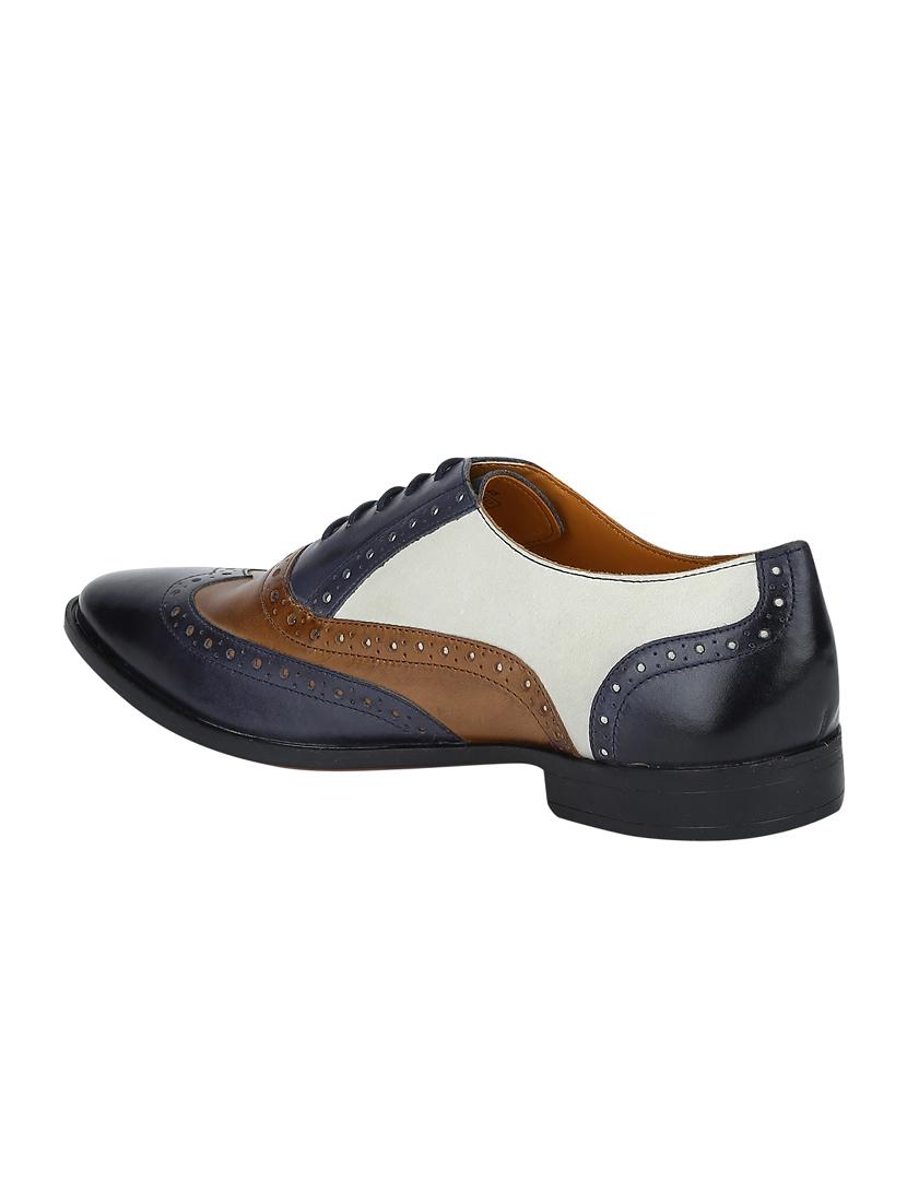 multi colored Leather lace-up brouges - 15613411 - Zoom Image - 3