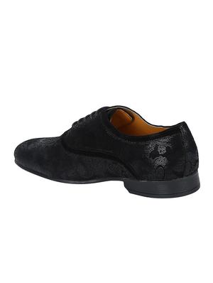 black Leather lace-up oxfords - 15613416 - Standard Image - 3
