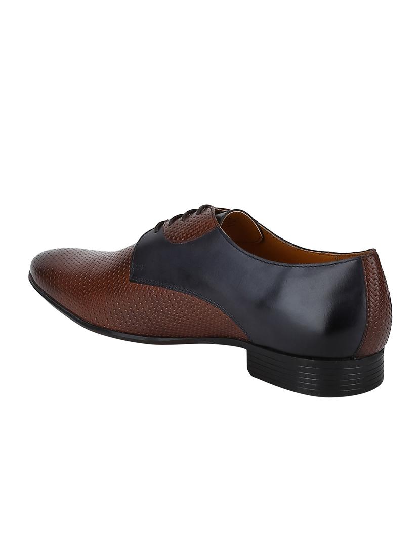 brown Leather lace-up derbys - 15613418 - Zoom Image - 3