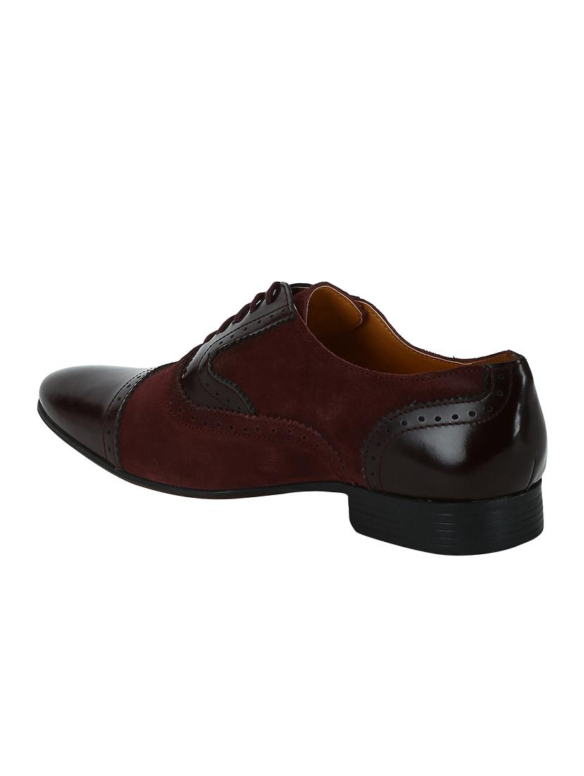 brown Suede lace-up oxfords - 15613421 - Zoom Image - 3