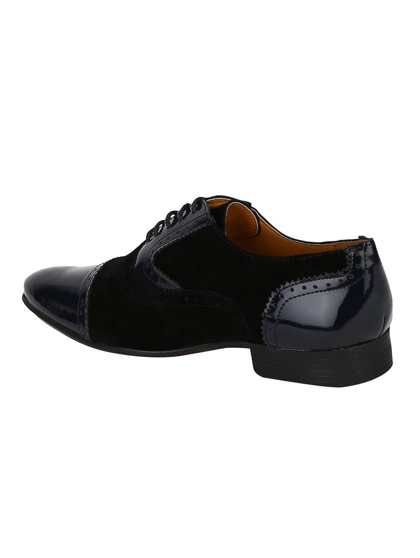 black Suede lace-up oxfords - 15613422 - Zoom Image - 3