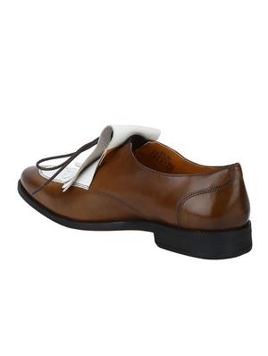 brown Leather formal slip ons - 15613429 - Standard Image - 3