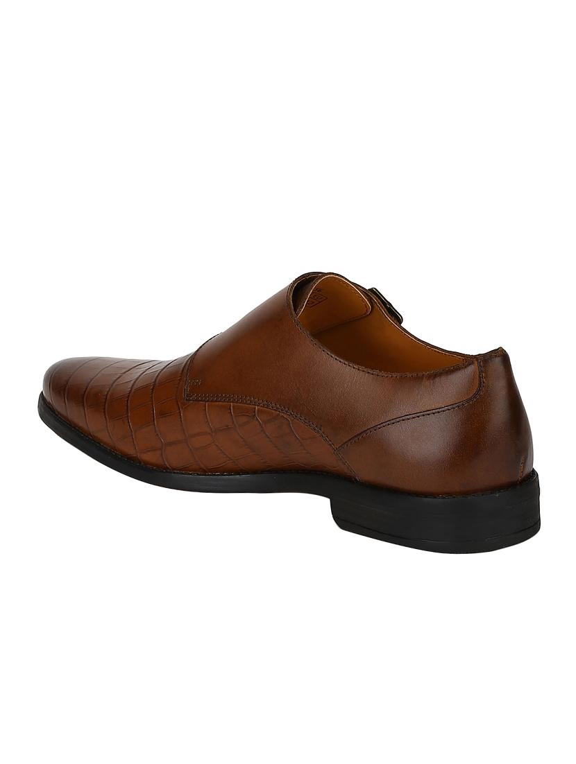 tan Leather formal slip ons - 15613431 - Zoom Image - 3