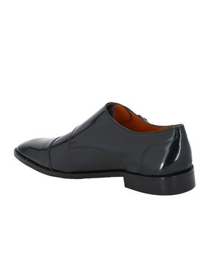 navy Patent Leather slip on monk straps - 15613432 - Standard Image - 3
