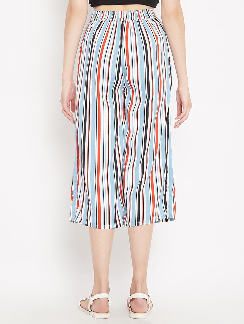 mid rise striped culotte - 15613510 - Zoom Image - 3