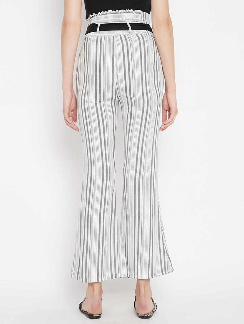 flared hem striped trouser - 15613517 - Zoom Image - 3