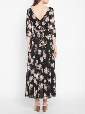 pleated floral maxi dress - 15613523 - Standard Image - 3
