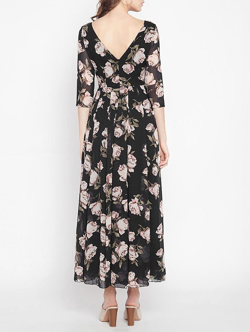 pleated floral maxi dress - 15613523 - Zoom Image - 3
