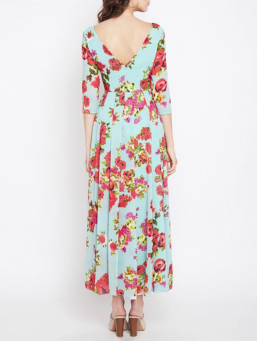 boat neck pleated maxi dress - 15613526 - Zoom Image - 3