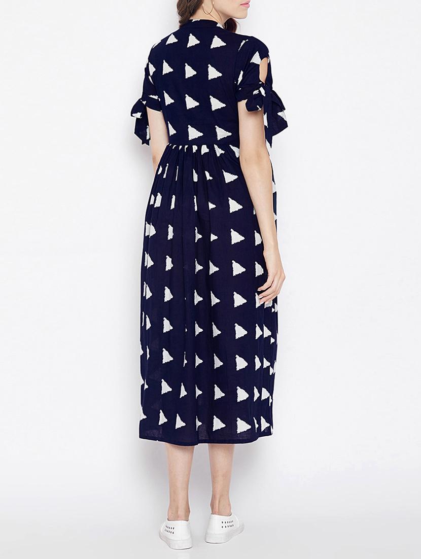 button detail empire line dress - 15613529 - Zoom Image - 3