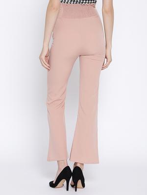 high rise flared hem trouser - 15613583 - Standard Image - 3