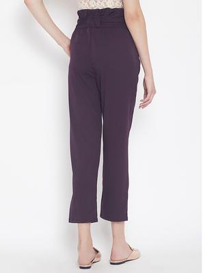 paperbag waist crop pant - 15613588 - Standard Image - 3