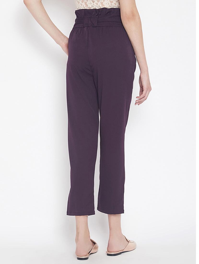 paperbag waist crop pant - 15613588 - Zoom Image - 3