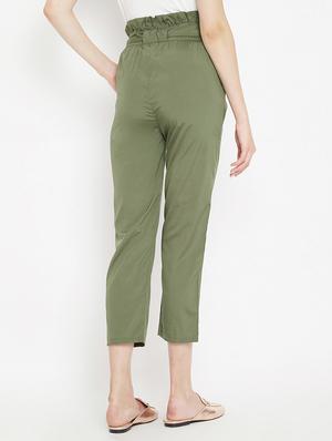 paperbag waist crop pant - 15613589 - Standard Image - 3