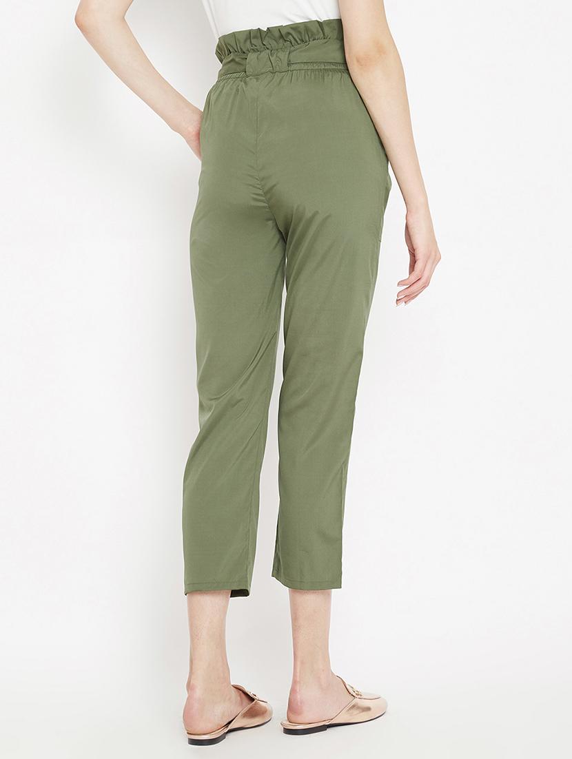 paperbag waist crop pant - 15613589 - Zoom Image - 3