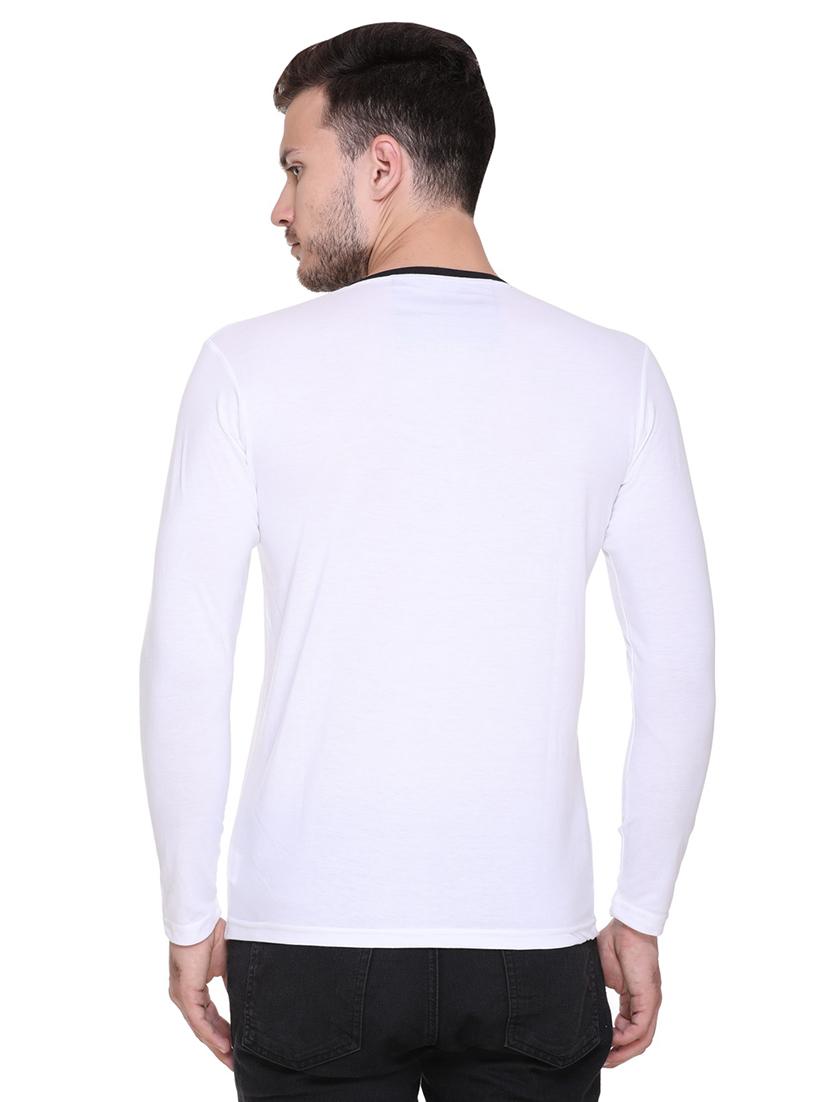 white cotton blend t-shirt - 15614308 - Zoom Image - 3