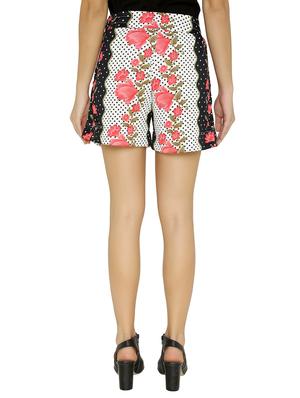 drawstring waist floral shorts - 15614578 - Standard Image - 3